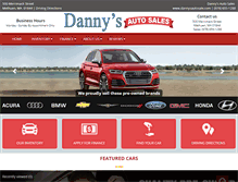 Tablet Screenshot of dannysautosale.com